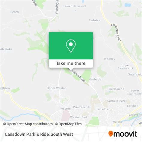 lansdown park and ride bath|lansdown park and ride postcode.